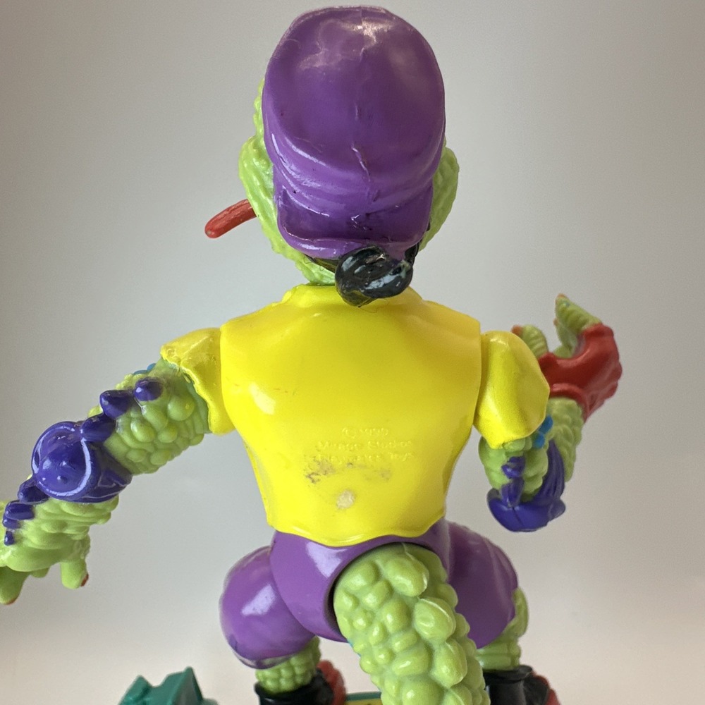 Vintage 1990 TMNT Mondo Gecko Complete w/ File Card Teenage Mutant Ninja Turtles - Picture 8 of 15